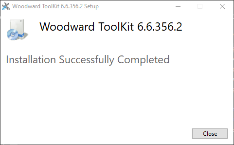 Successfully installed Toolkit